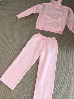 The Bar Pink Track Pants and top